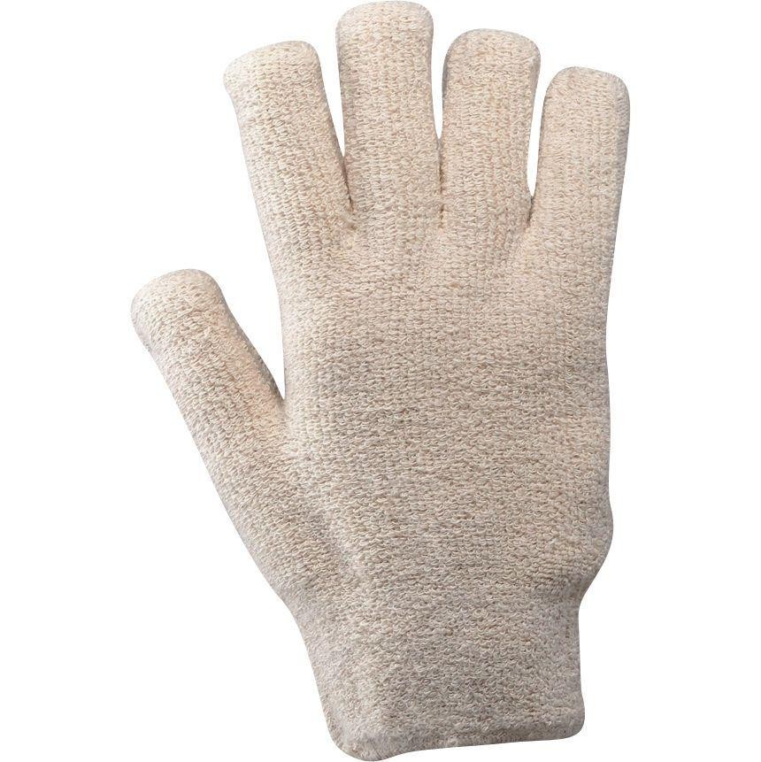 6 Paia - Guanti da Lavoro Superbouclè 100% Cotone Neri 310020