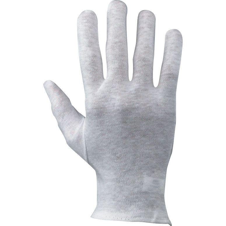 12 Paia - Guanti da Lavoro Cotton White Special Neri 335020