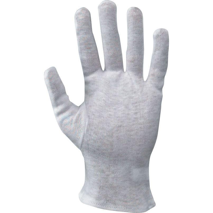 12 Paia - Guanti da Lavoro Cotton White Special Neri 335020