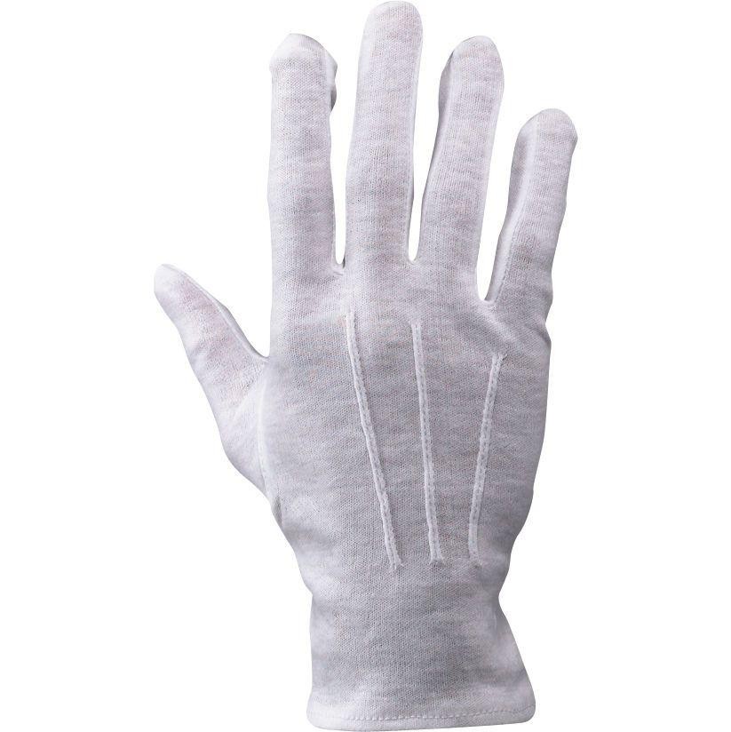 12 Paia - Guanti da Lavoro in Cotone Neri 335024