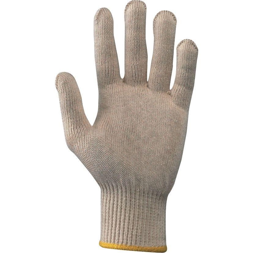 12 Paia - Guanti da Lavoro in Cotone 100% Neri 335030