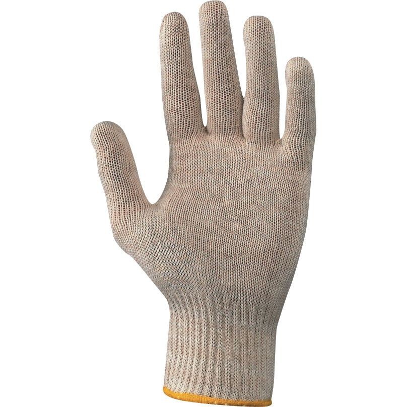 12 Paia - Guanti da Lavoro in Cotone 100% in Filo PK Neri 335037
