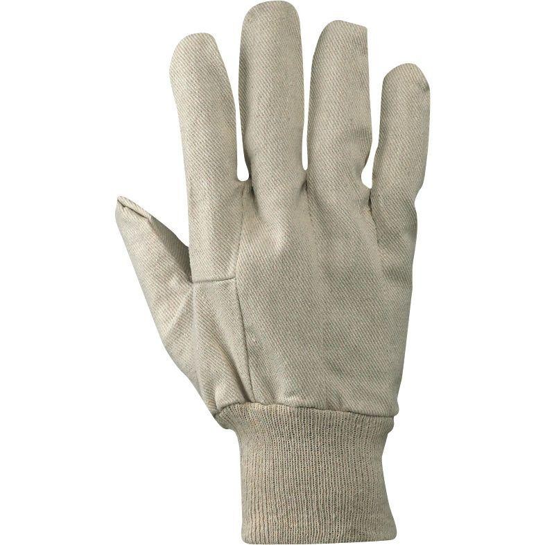 12 Paia - Guanti da Lavoro in Tela di Cotone Neri 336009
