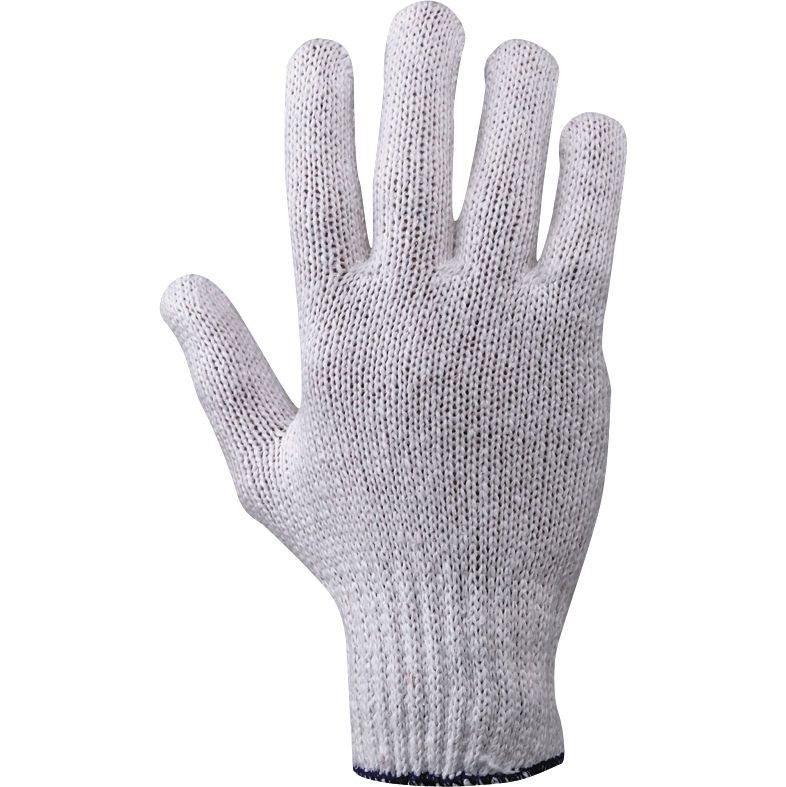 12 Paia - Guanti da Lavoro in Cotone/Poliestere Neri 337012