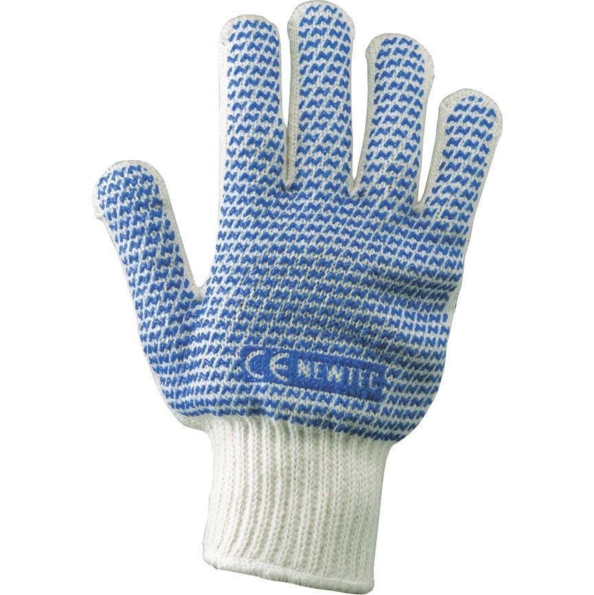12 Paia - Guanti da Lavoro in Cotone/Poliestere Neri 337037