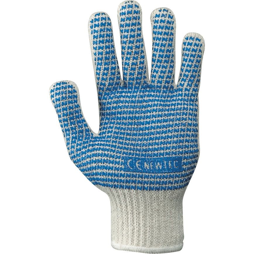 12 Paia - Guanti da Lavoro in Cotone/Poliestere Neri 337037
