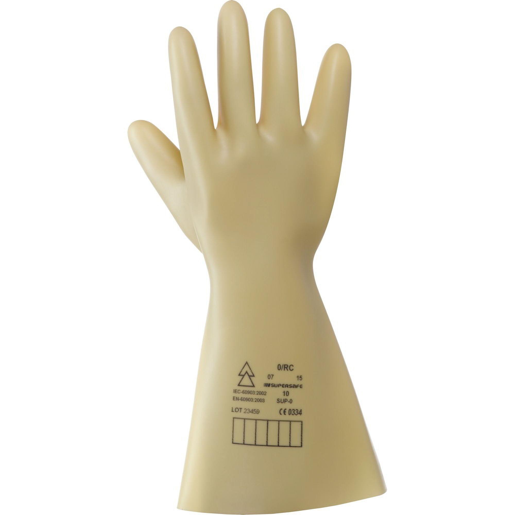 Guanti da Lavoro Electro Isolanti in Lattice Naturale Neri 347012
