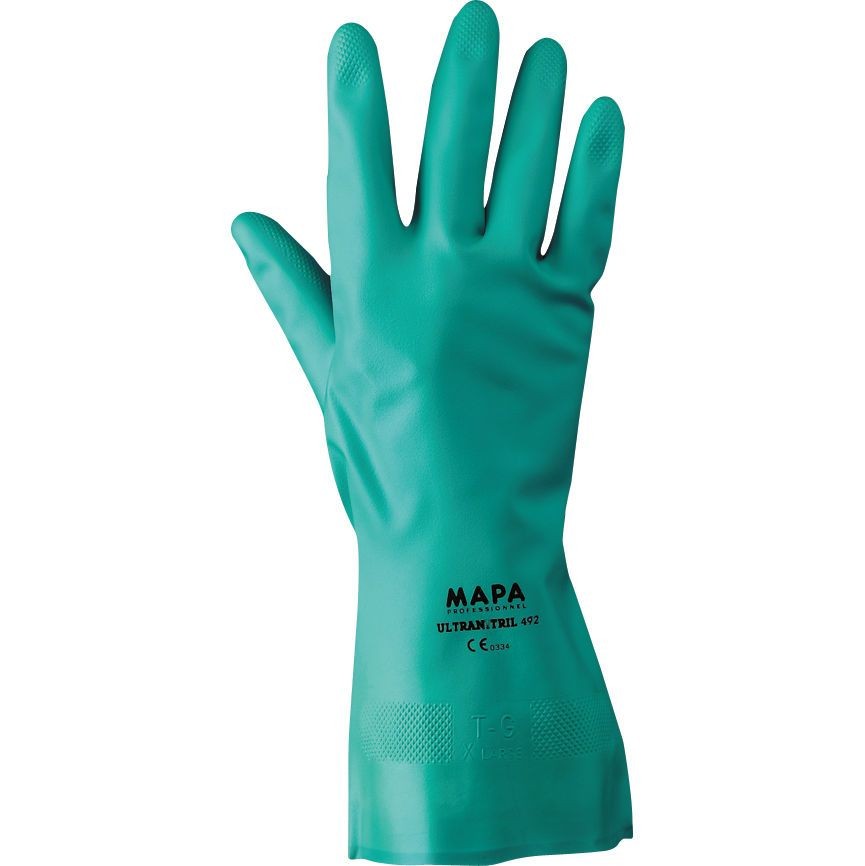 10 Paia - Guanti da Lavoro Ultranitril Neri 349010