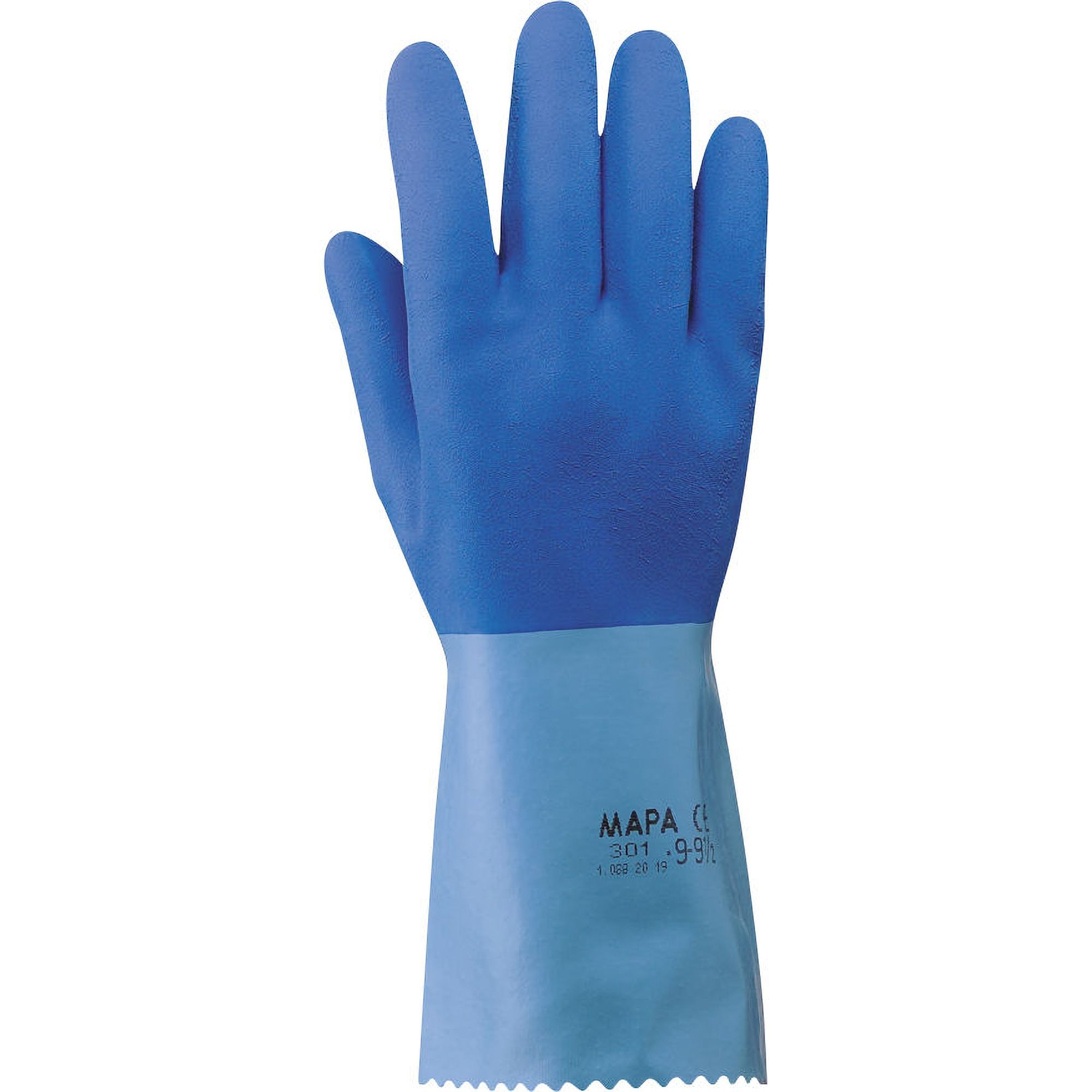 5 Paia - Guanti da Lavoro Jersette 301 in Lattice Naturale Neri 355040