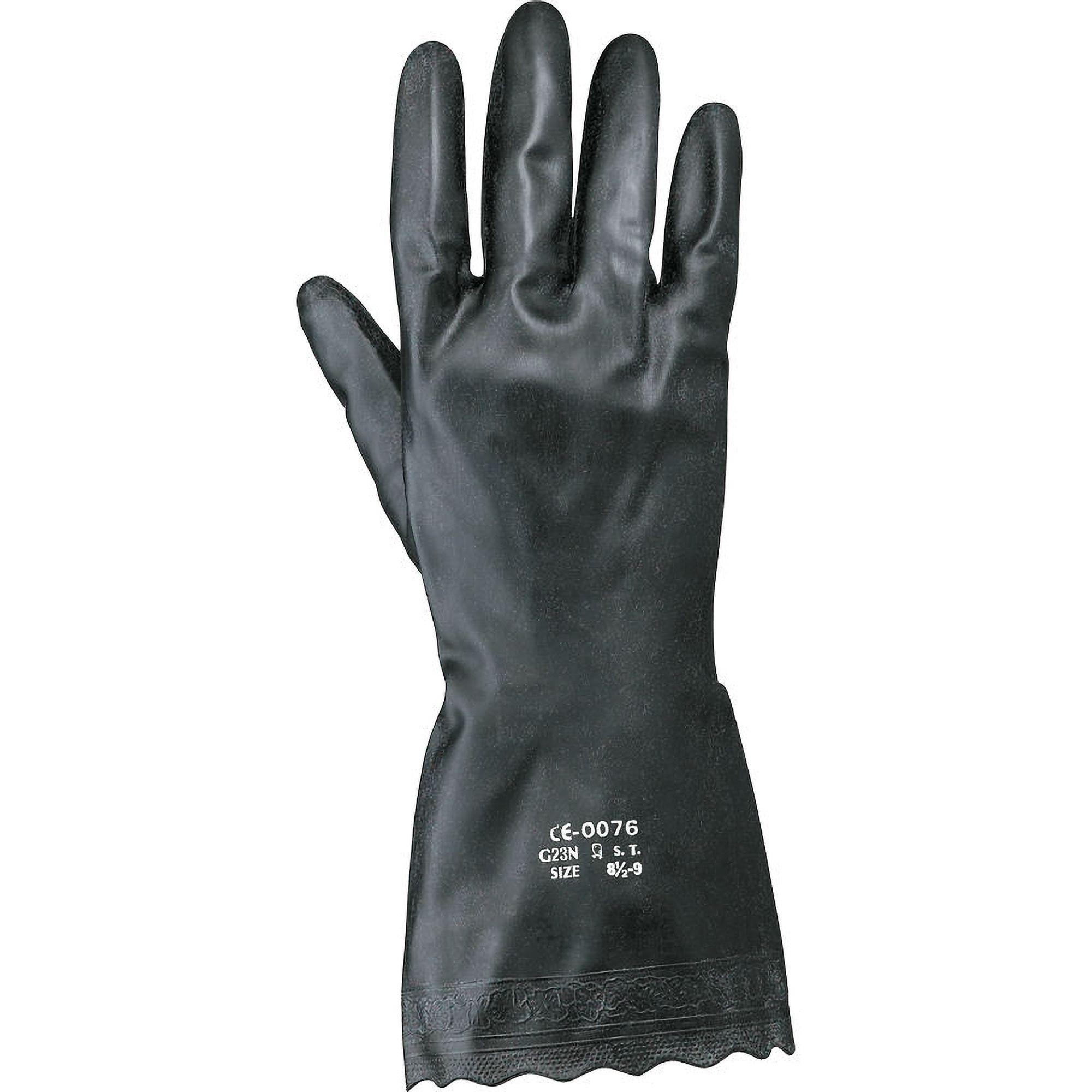 25 Paia - Guanti da Lavoro G23 in PVC Leggero Neri 385060