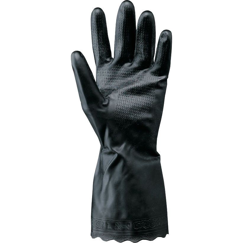 25 Paia - Guanti da Lavoro G23 in PVC Leggero Neri 385060