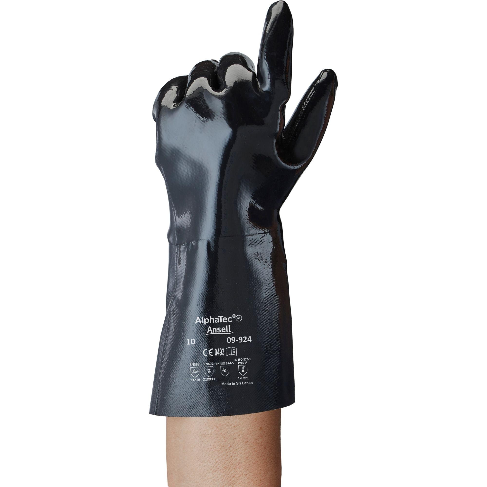12 Paia - Guanti da Lavoro Ansell Alphatec in Neoprene 340032