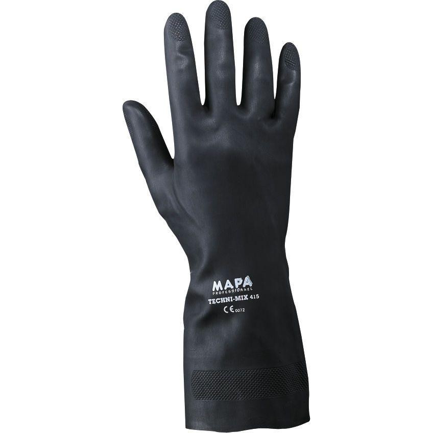10 Paia - Guanti da Lavoro in Lattice Naturale/Neoprene 348020