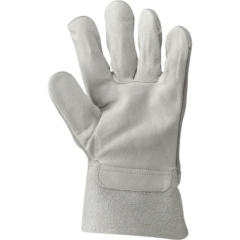 12 Paia - Guanti da Lavoro in Fiore Bovina/Crosta 204 Cm 14 Neri 368021