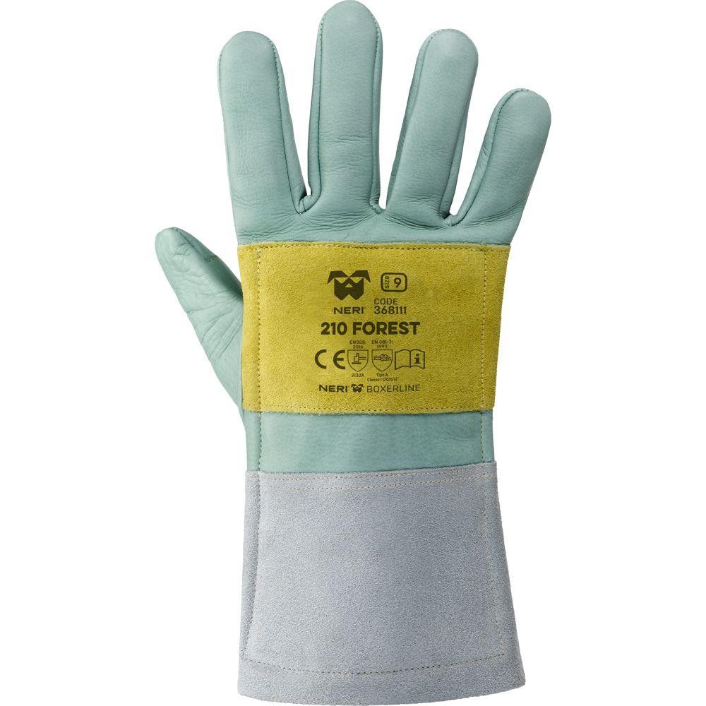 Guanti da Lavoro 210 Forest 2SA4 in Pelle Fiore Bovino Neri 368111