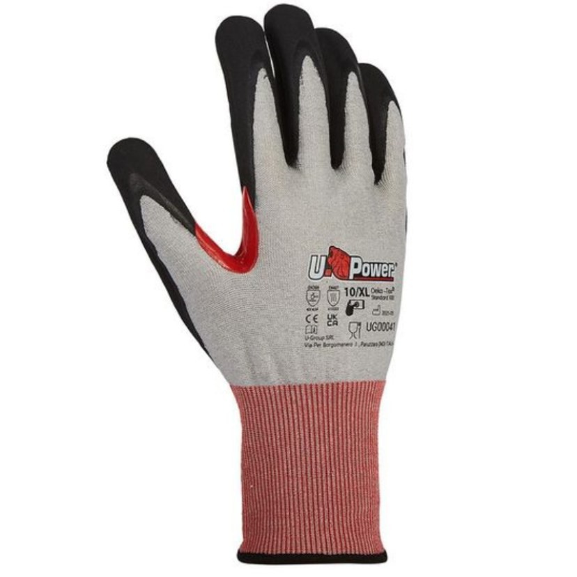 12 Paia - Guanti da Lavoro U-power Shield Antitaglio GBG00041