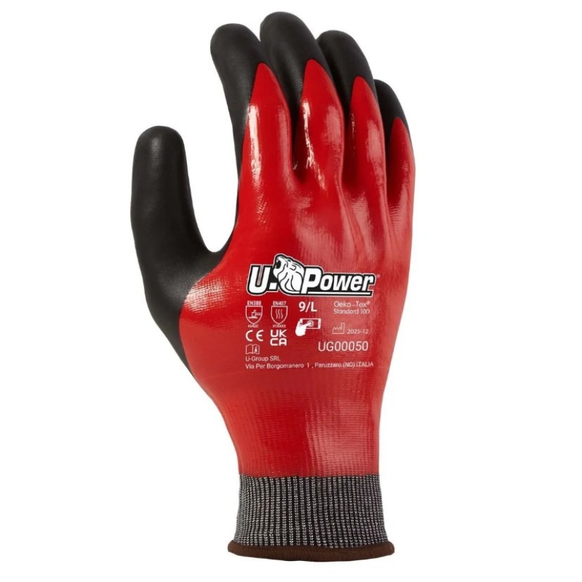12 Paia - Guanti da Lavoro U-power Oil Proof Top GUG00050