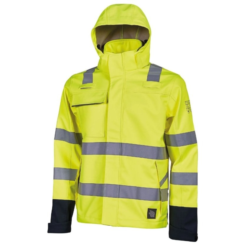 Giubbotto da Lavoro U-power Onyx Alta Visibilità Multiprotezione Softshell WMP442YF
