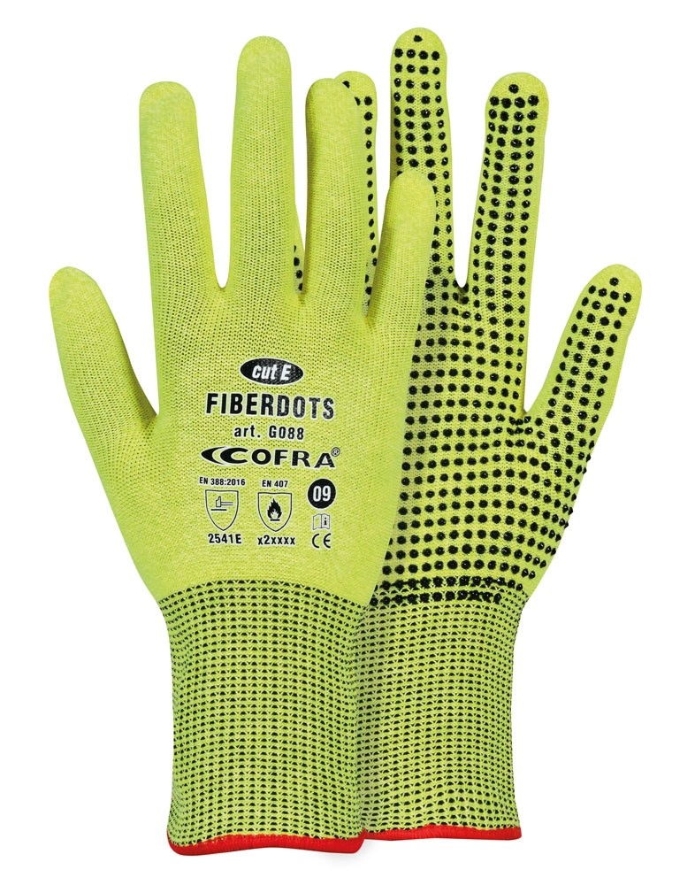 Guanti antitaglio Puntinati Cofra FIBERDOTS G088 Livello 5