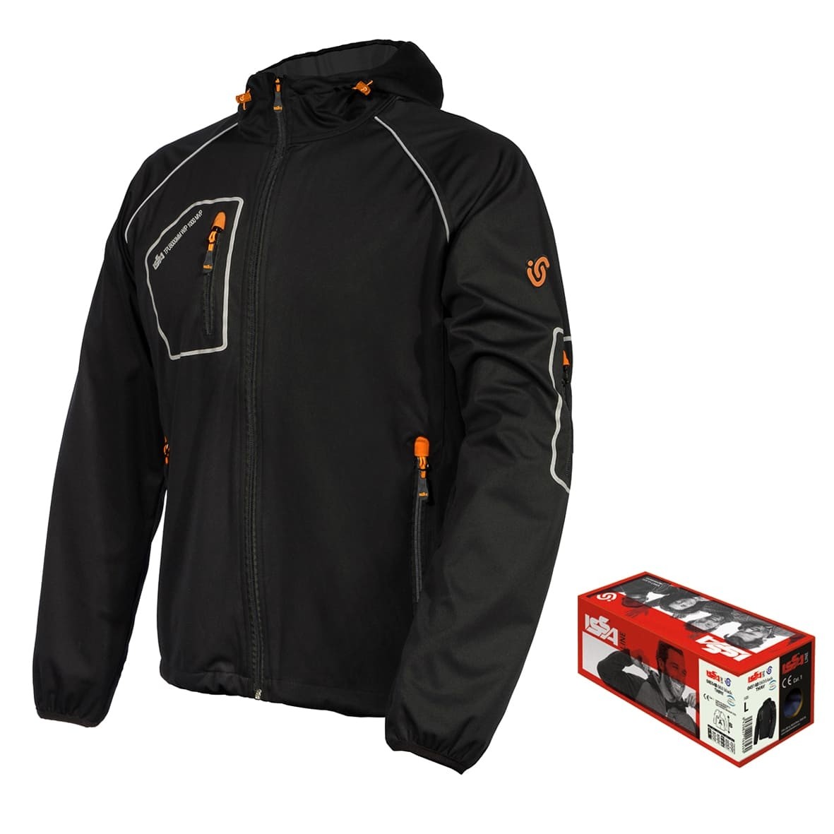 Softshell con Cappuccio Issa THINY 04514B