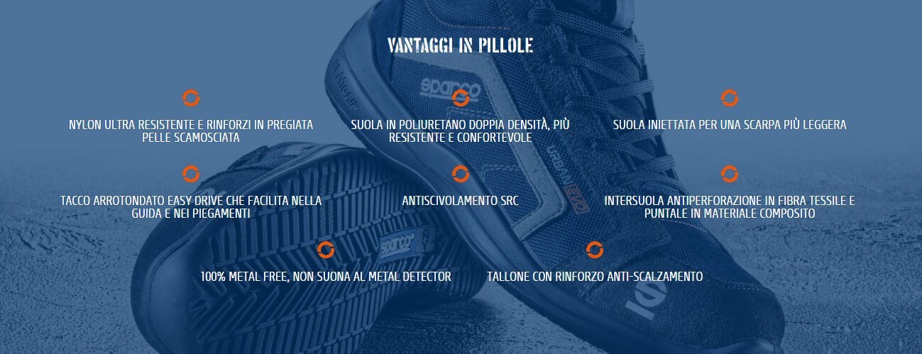Scarpe Sparco URBAN EVO S1P SRC BMGR