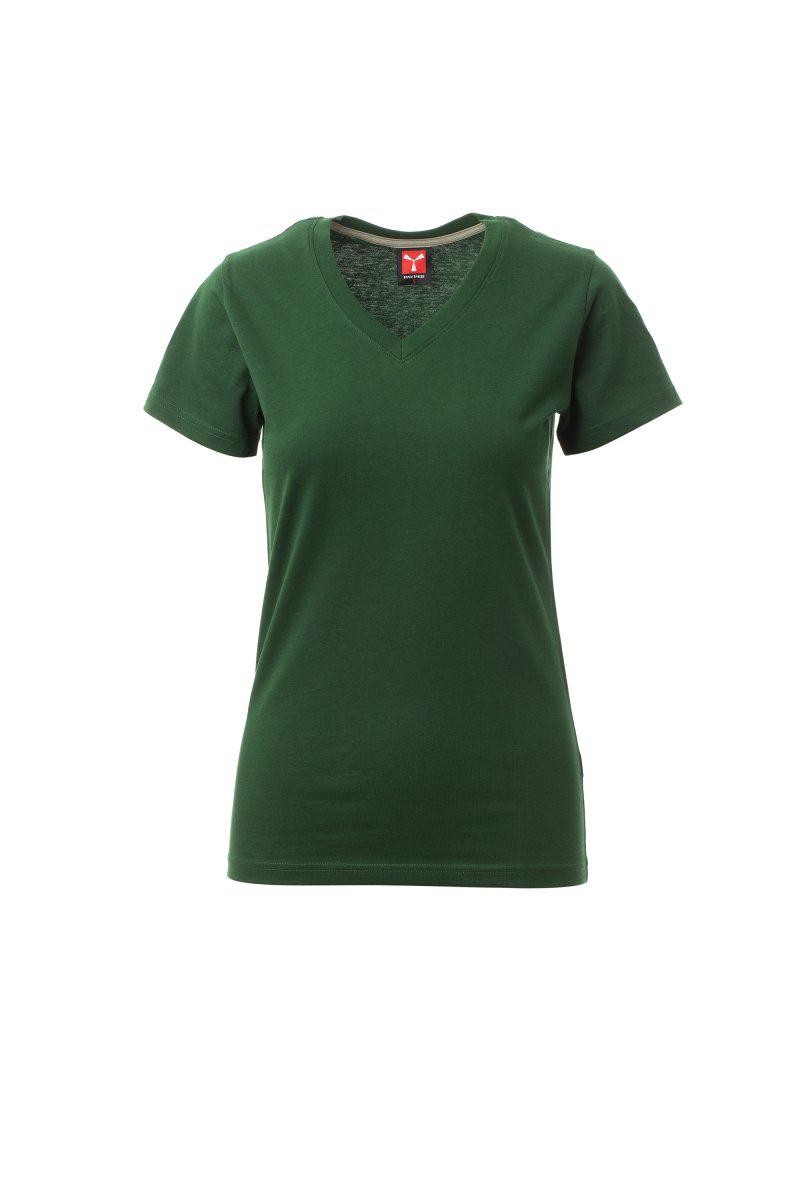 T-Shirt manica corta da lavoro PAYPER-V-NECK LADY MELANGE