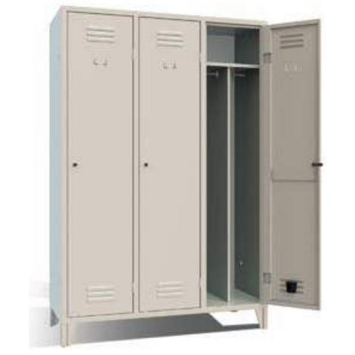 Armadio Spogliatoio 3 posti da lavoro 120X50X18 Logica 203EP