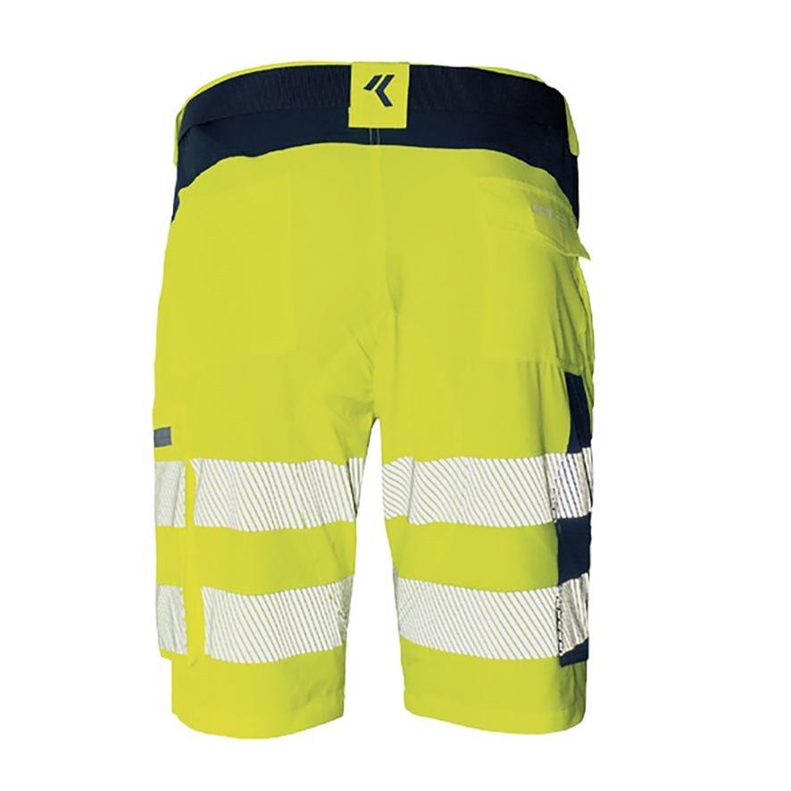 Bermuda da Lavoro Alta Visibilit� Multitasche Stretch Issa Line Softshell HI-VI 8454B