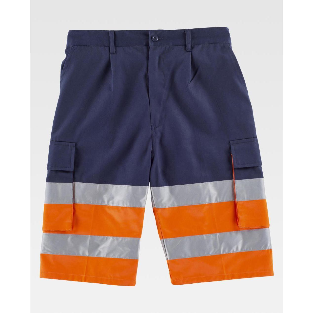 Bermuda da Lavoro Bicolore Alta Visibilit� C4005 - Workteam