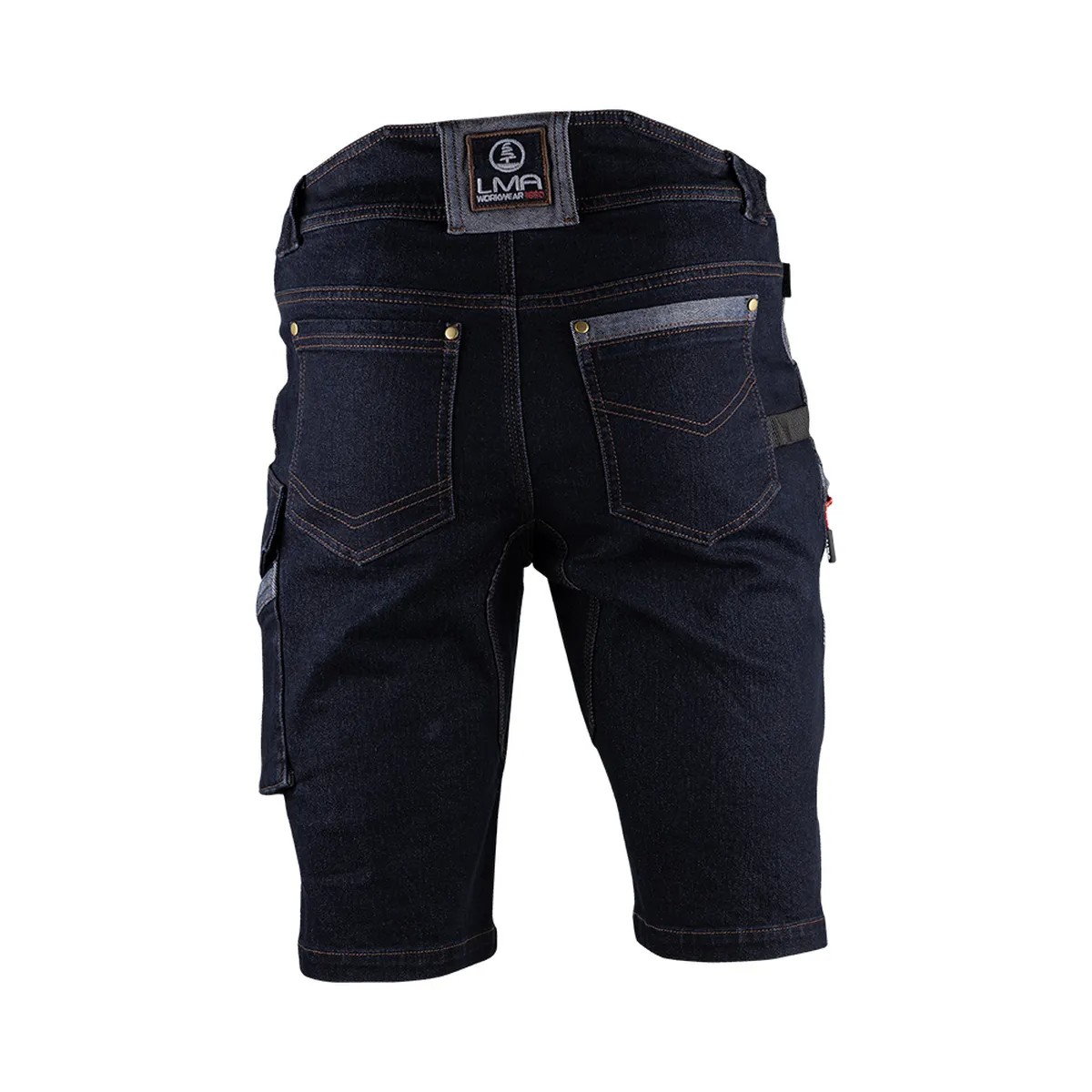 Bermuda da lavoro LMA 6147 Shelton multitasche in jeans