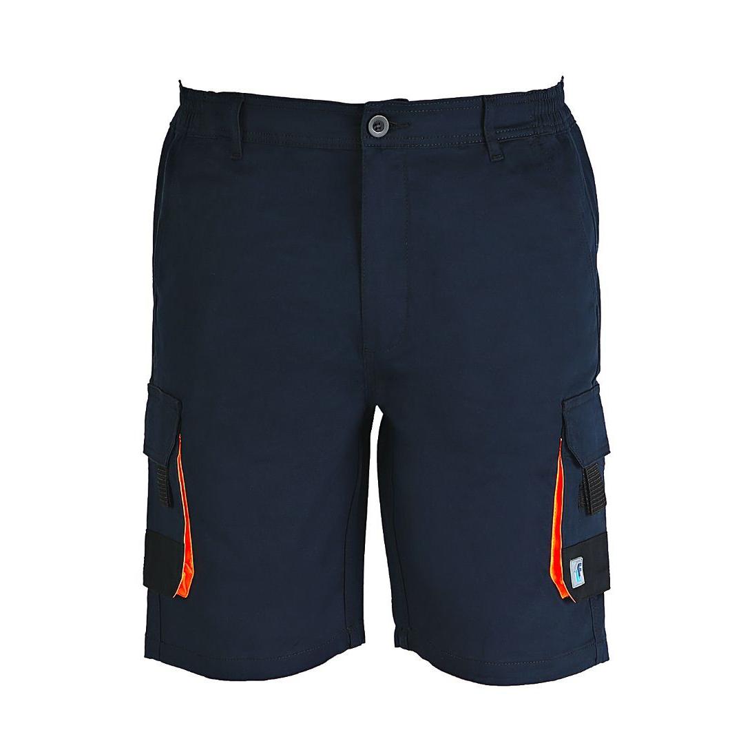 Bermuda da Lavoro Multitasche Elasticizzati Stretch Fluo