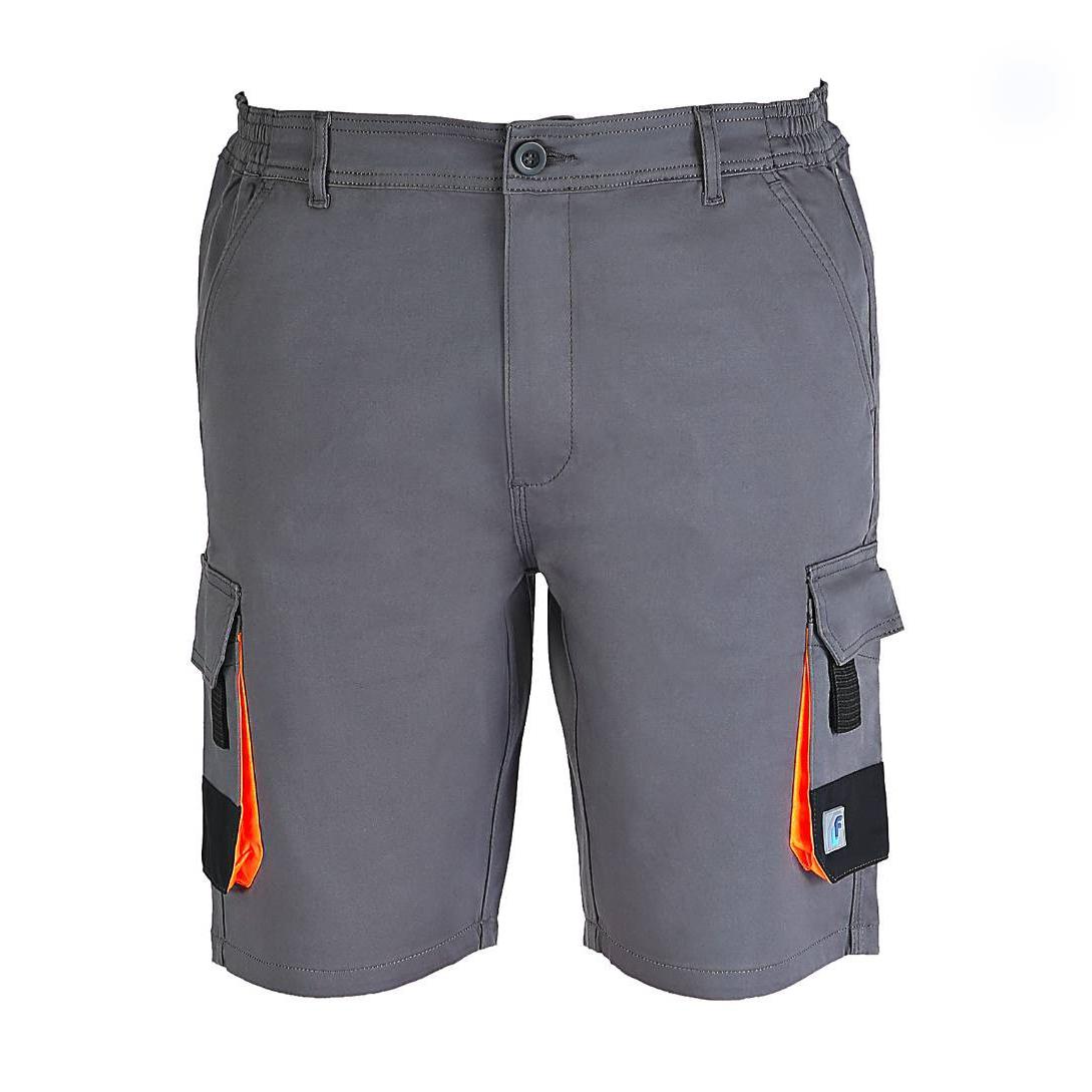 Bermuda da Lavoro Multitasche Elasticizzati Stretch Fluo