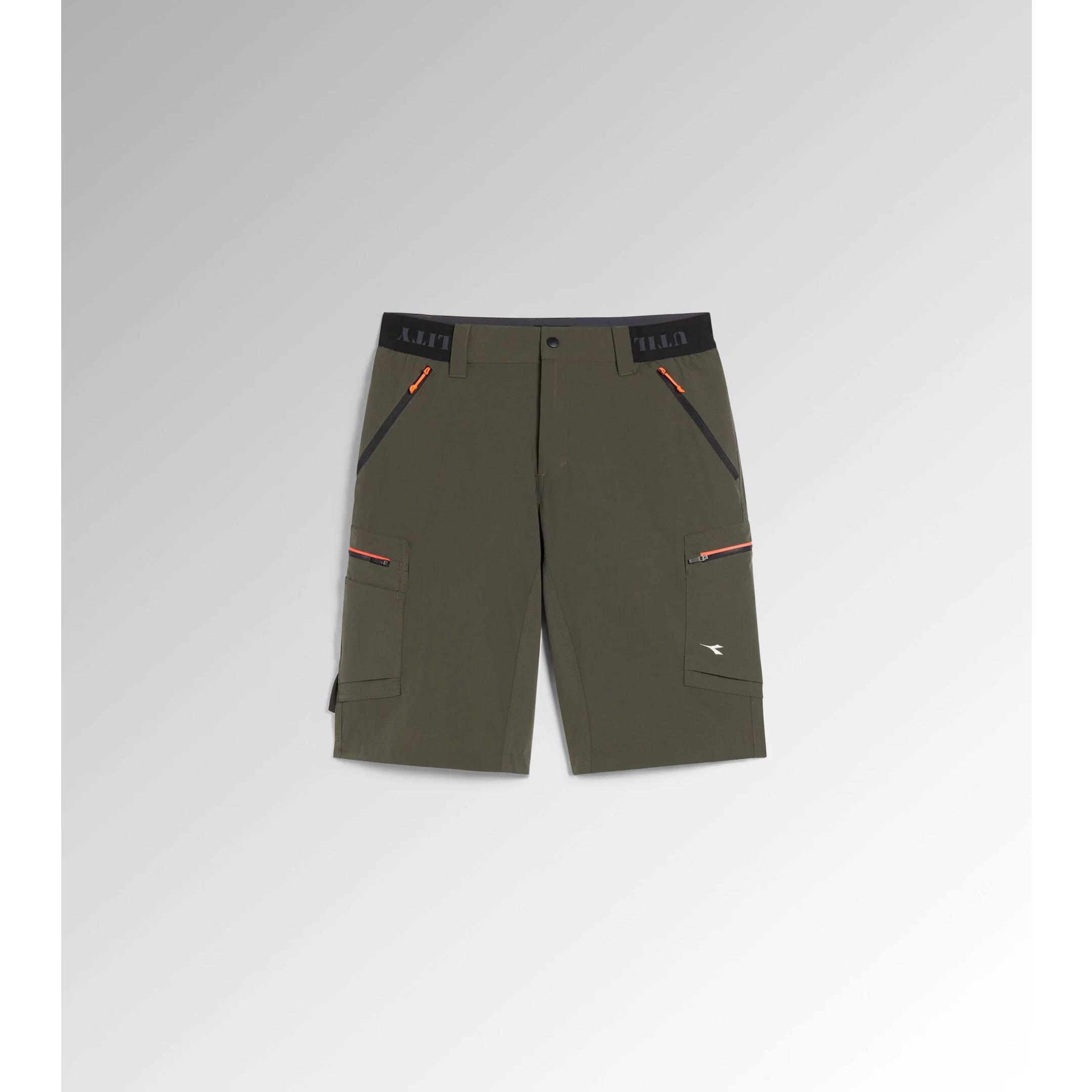 Bermuda Da Lavoro Stretch Multitasche Diadora Utility Shadow 702.182040