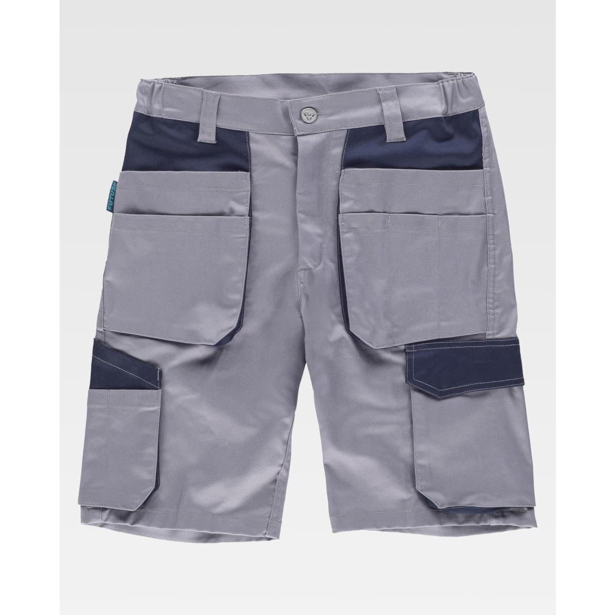 Bermuda da Lavoro Workteam Multitasche Stretch WF2617