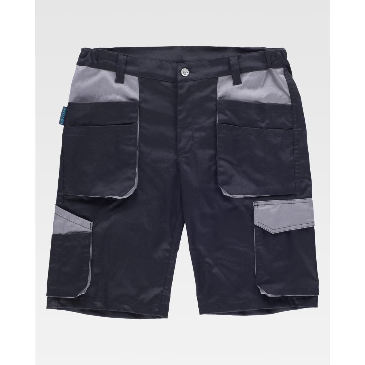 Bermuda da Lavoro Workteam Multitasche Stretch WF2617