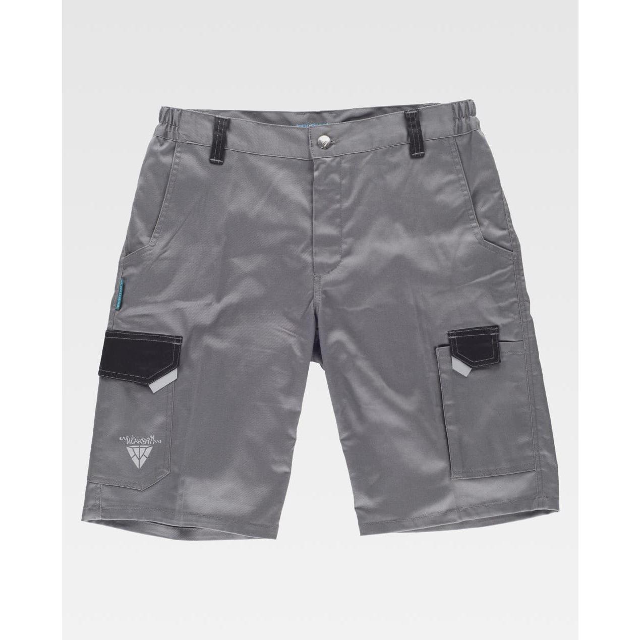 Bermuda da Lavoro Workteam Stretch Multitasche WF2817