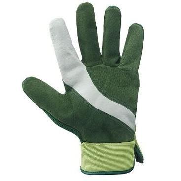 Box da 48 Paia - Guanti Tecnici in Crosta Suina e Tessuto Tecnico per Giardinaggio Fai da Te - 388010