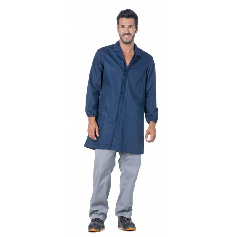 Camice da lavoro 100% cotone Multitasche Logica 9100BLU-L