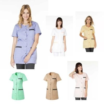 Camice Da Lavoro Molinel Carole CAROLEMCBC/MI Multitasche Donna Estetista