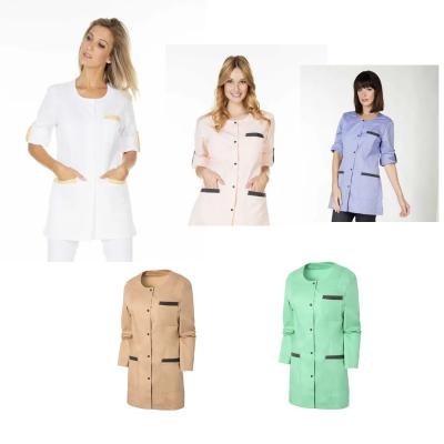 Camice Da Lavoro Molinel Carole CAROLEMTLA/CH Multitasche Donna Estetista Con Maniche Convertibili