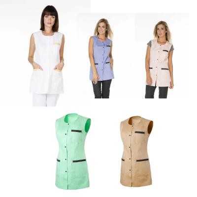 Camice Da Lavoro Molinel Carole CAROLESMBC/MI Multitasche Donna Estetista Senza Maniche