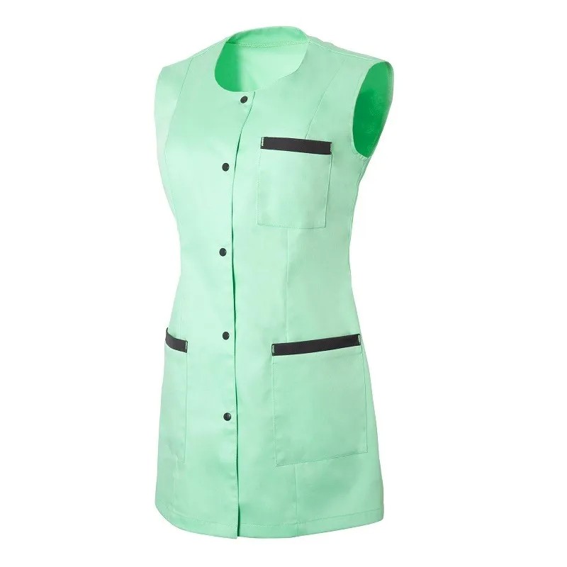 Camice Da Lavoro Molinel Carole CAROLESMBC/MI Multitasche Donna Estetista Senza Maniche