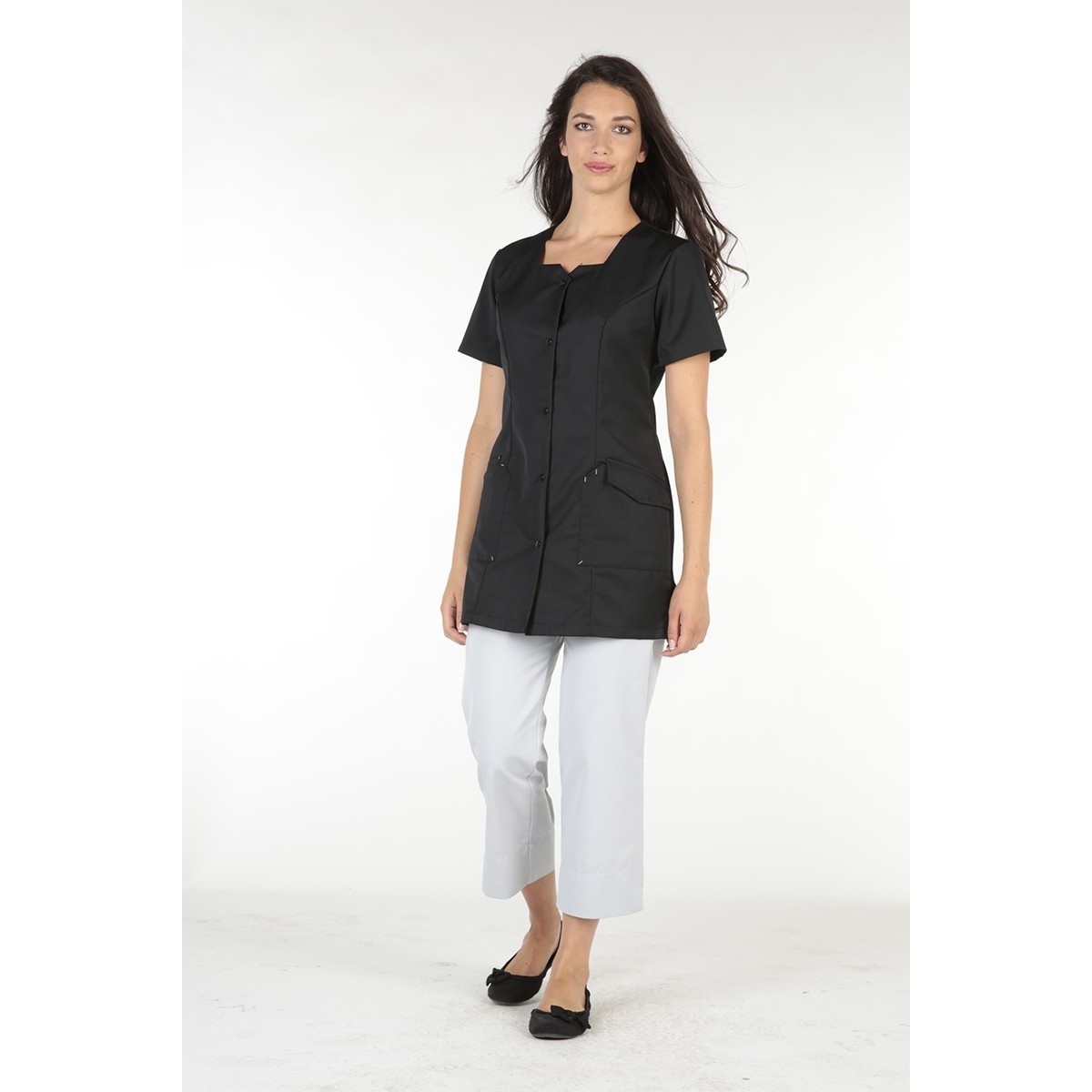 Camice da Lavoro Molinel Clemence CLEMENCEMCBLA Donna Estetista Parrucchiera Benessere