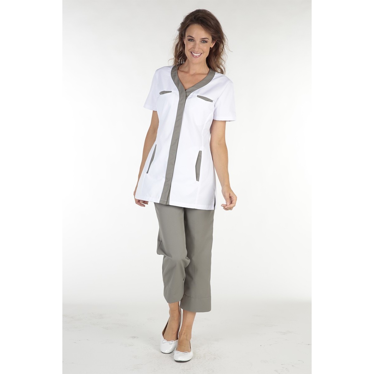 Camice da lavoro Molinel DINATFMCBC\TA Donna estetista parrucchiera