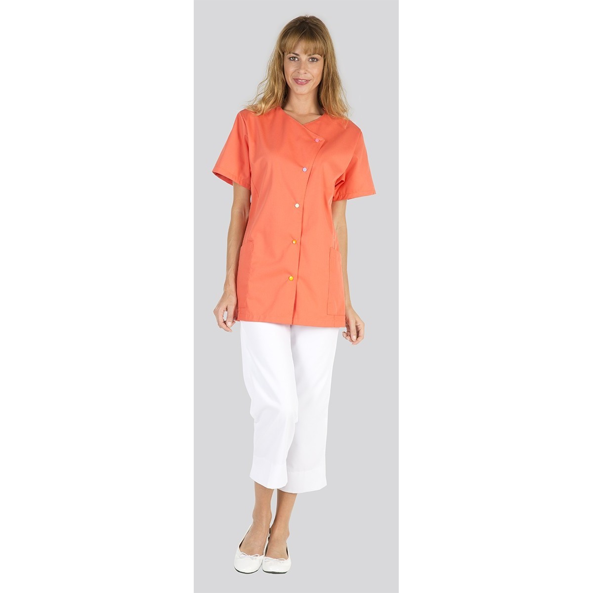 Camice da lavoro Molinel JUSTINETFMCANI da donna estetista e parrucchiere