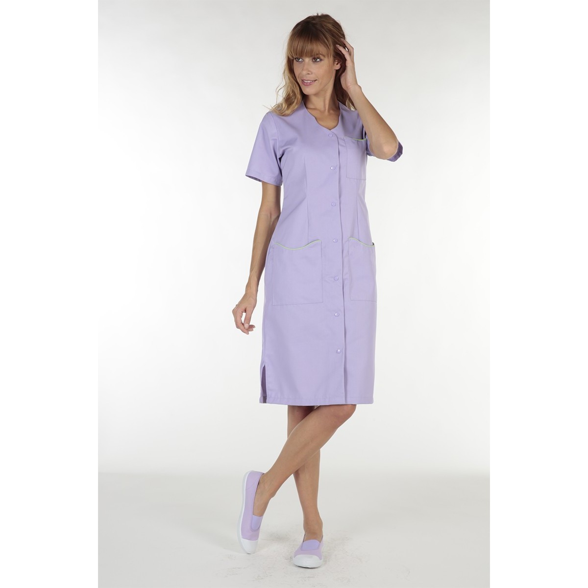 Camice da Lavoro Molinel Laurene LAURENEMCOR/B Multitasche Pulizie Donna Maniche Corte