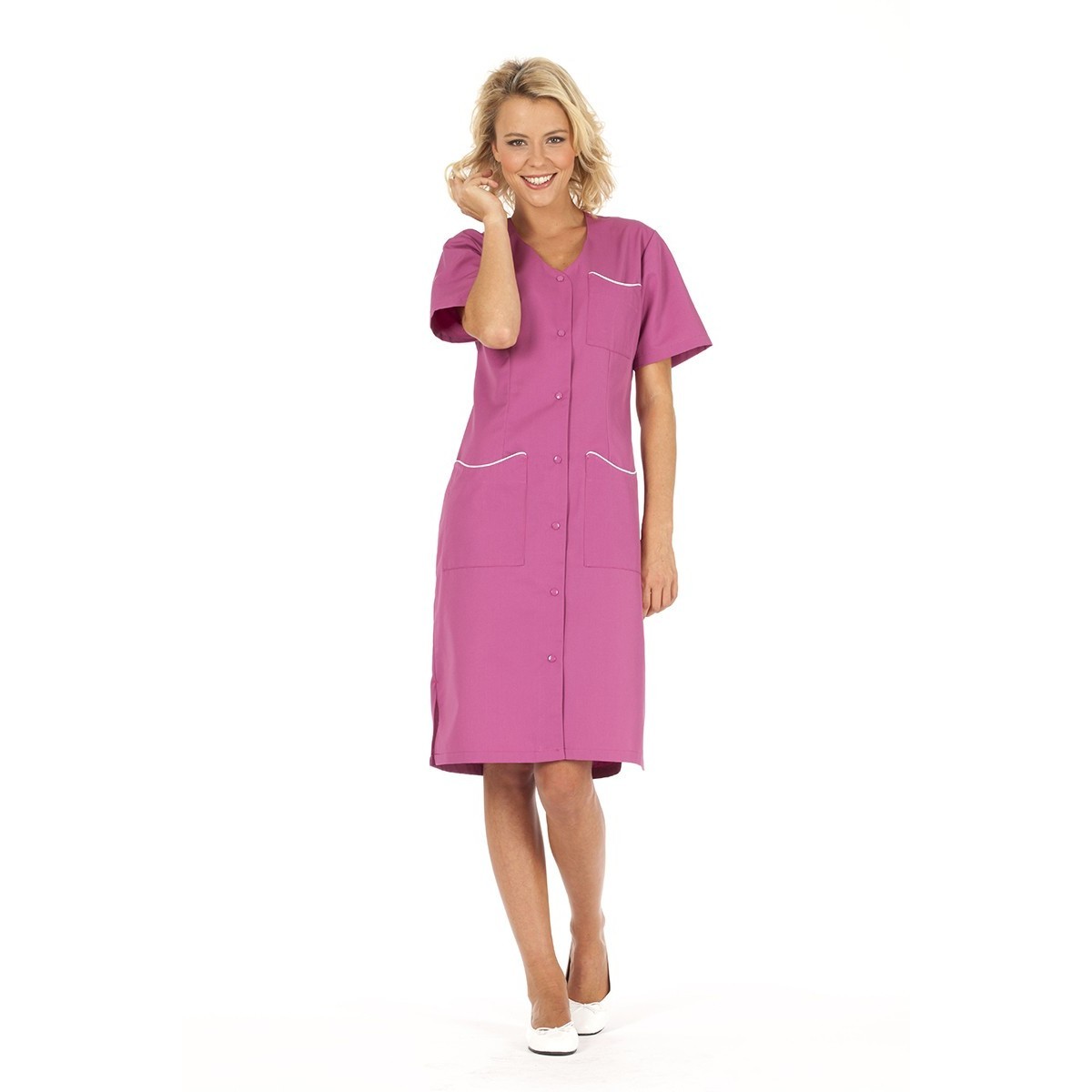 Camice da Lavoro Molinel Laurene LAURENEMCOR/B Multitasche Pulizie Donna Maniche Corte