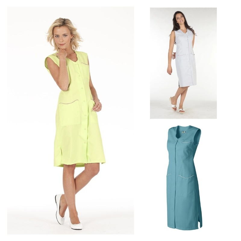 Camice da Lavoro Molinel Laurene LAURENESMAN/LI Multitasche Pulizie Donna Senza Maniche