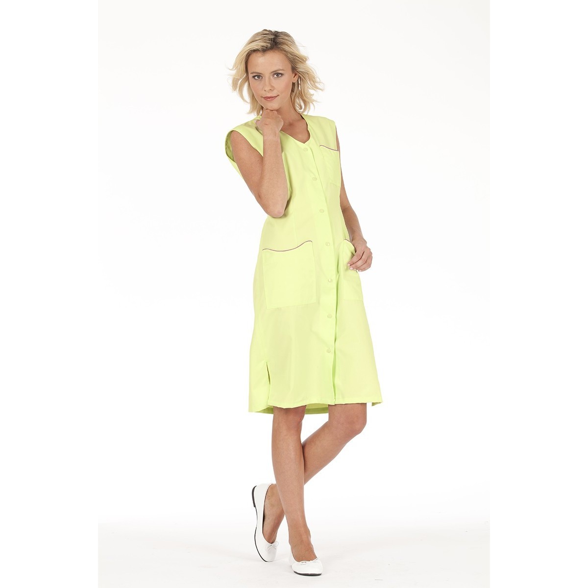 Camice da Lavoro Molinel Laurene LAURENESMAN/LI Multitasche Pulizie Donna Senza Maniche