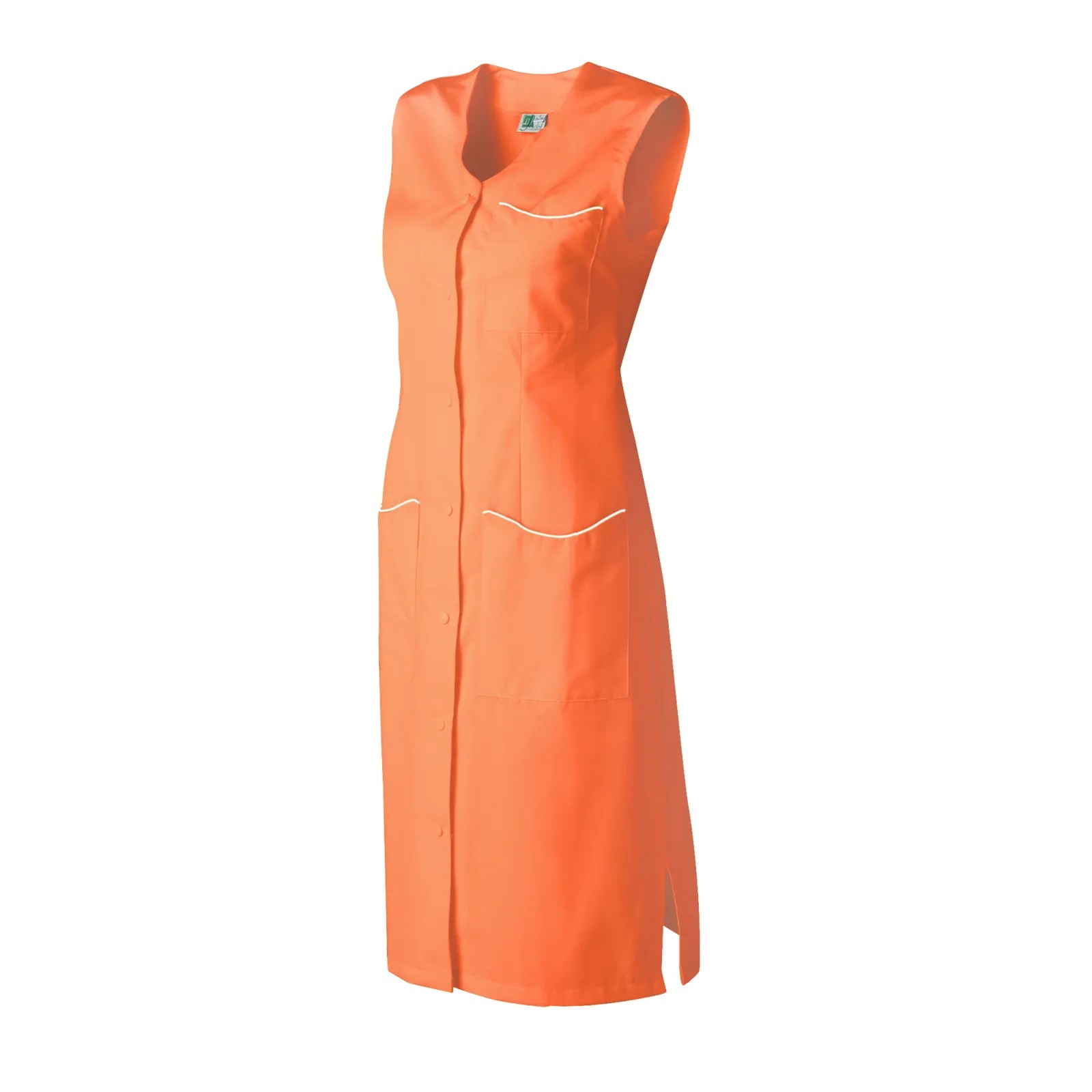 Camice da Lavoro Molinel Laurene LAURENESMOR/B Multitasche Pulizie Donna Senza Maniche